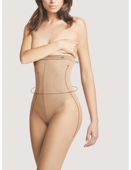 Rajstopy High Waist Bikini 20 DEN z wysokim stanem wyszczuplające