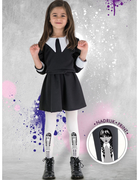 Rajstopki dziewczęce Halloween BLACK